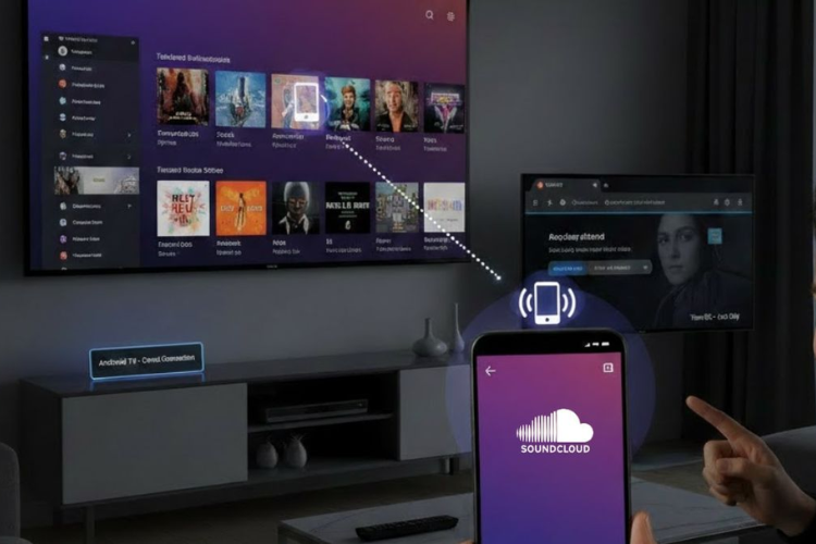 Cách kết nối SoundCloud với tivi hình 5