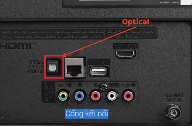 Cách kết nối tivi LG với amply hình 2