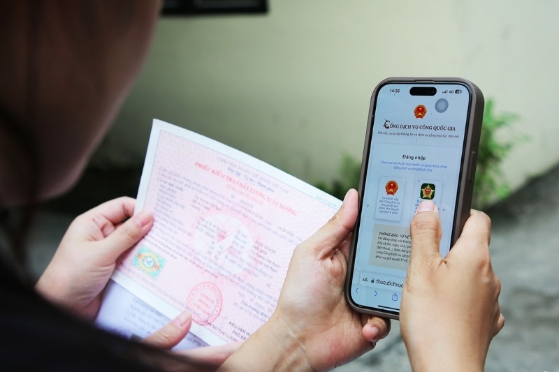 Cách khai báo thông tin đăng ký xe qua iHanoi 1