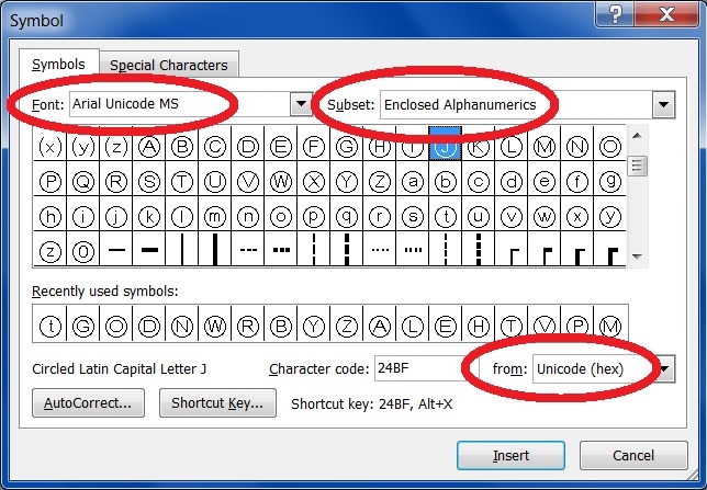 Cách khoanh tròn đáp án trong Word, Excel hình 1