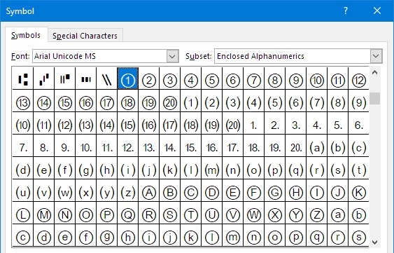 Cách khoanh tròn đáp án trong Word, Excel hình 4