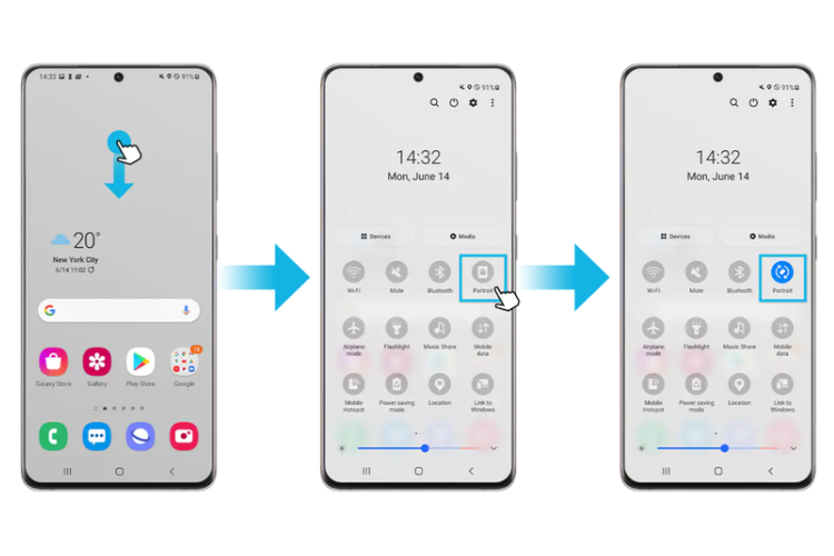 Cách xoay ngang màn hình Home trên Android hình 3