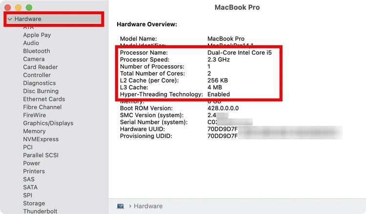 Cách kiểm tra cấu hình Macbook - ảnh 13