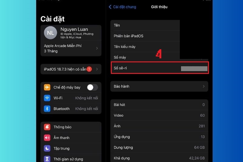 Cách kiểm tra đời máy iPad ảnh 4