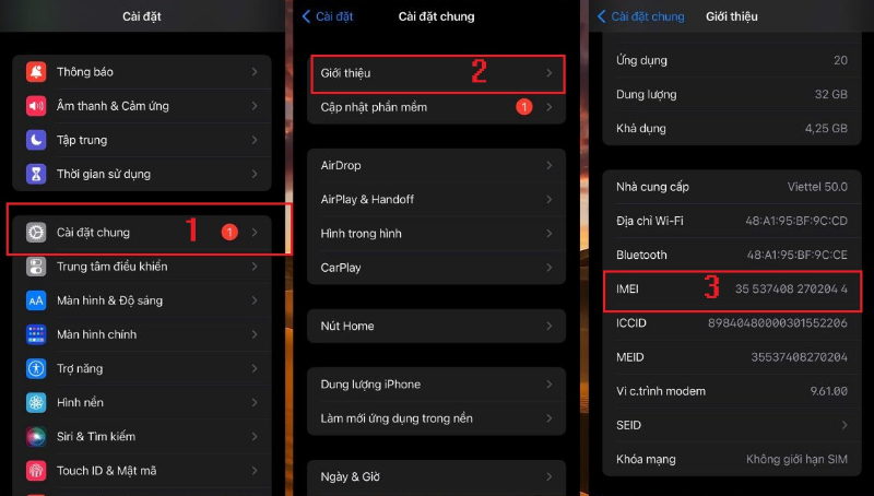 Trên iPhone, mở Cài đặt rồi chọn Cài đặt chung