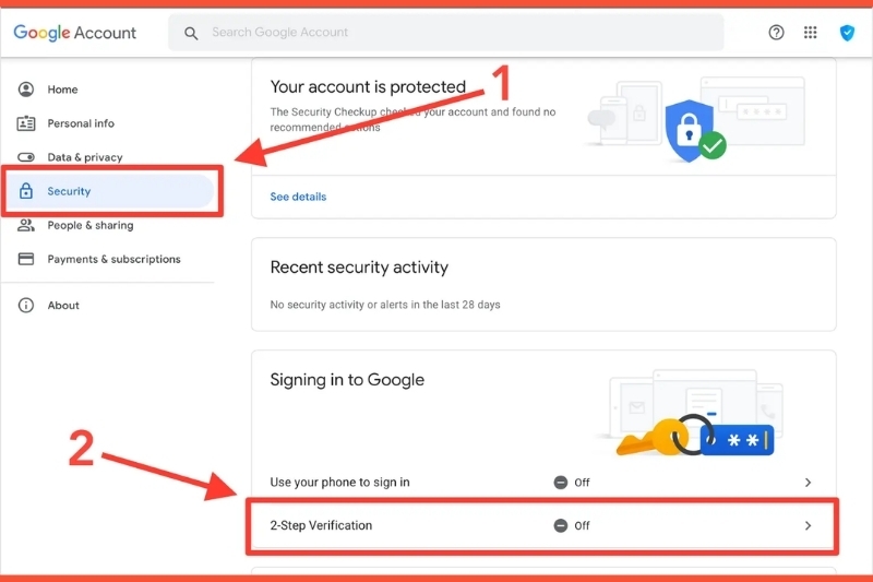 Cách kiểm tra tài khoản Google có bị hack khôngCách kiểm tra tài khoản Google có bị hack không 9