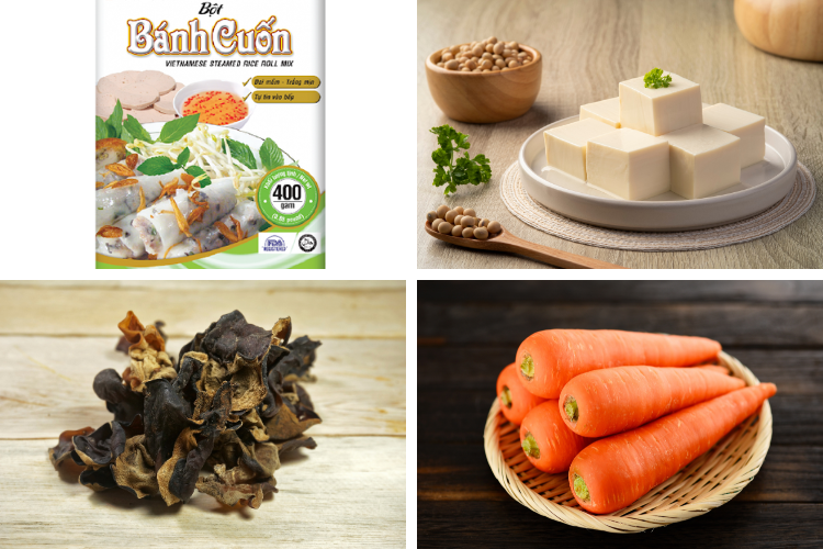 Cách làm bánh cuốn chay bằng chảo chống dính hình 2