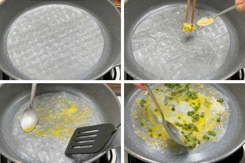 Cách làm bánh tráng nướng Đà Lạt bằng chảo chống dính ảnh 4