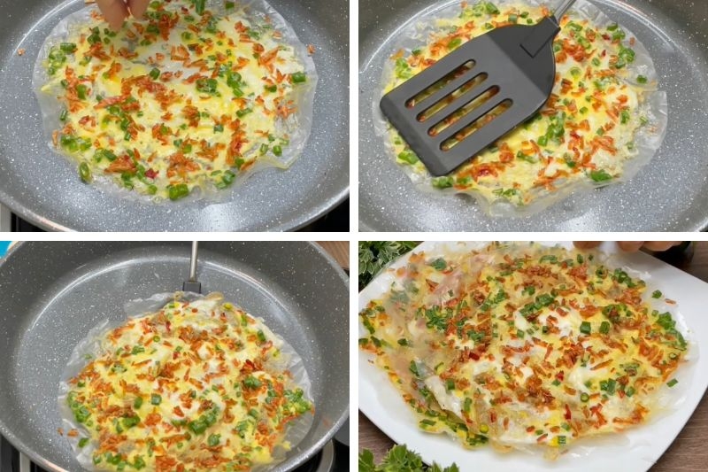 Cách làm bánh tráng nướng Đà Lạt bằng chảo chống dính ảnh 5