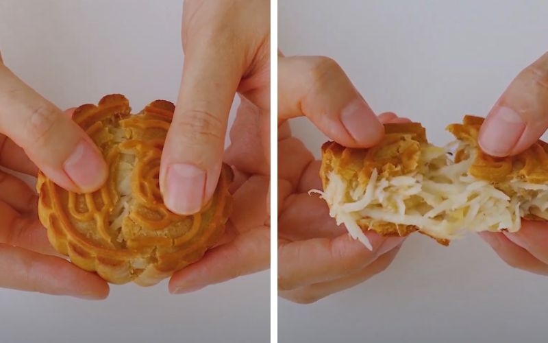 Bánh trung thu làm bằng nồi chiên không dầu