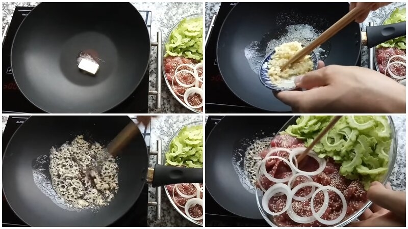 xao nguyen lieu bo ne kho qua