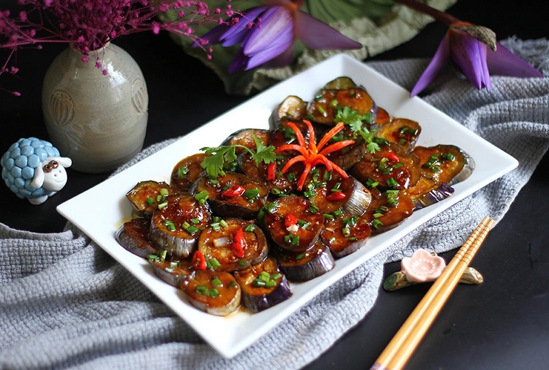 Cách làm cà tím chiên chay (hình 5)