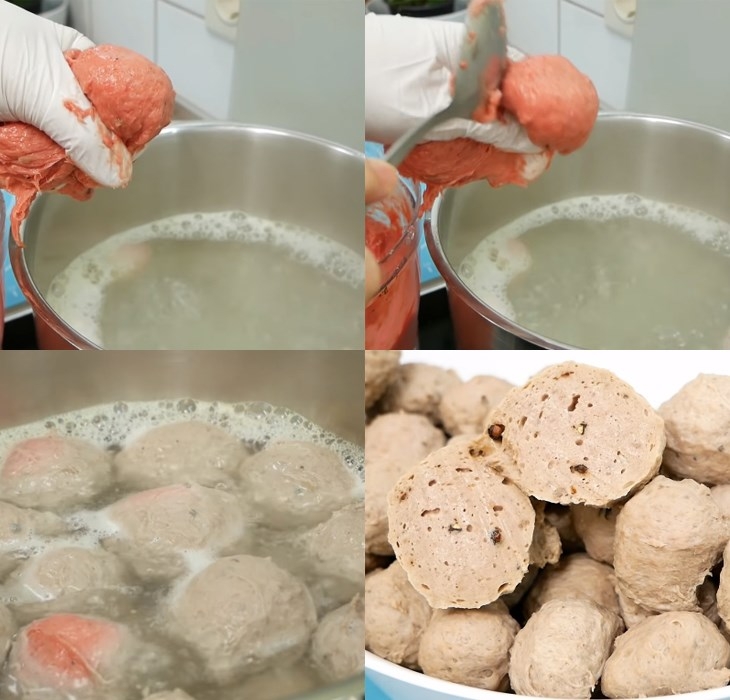 Cách làm canh bò viên nấu nấm 3
