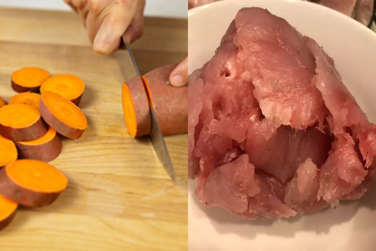 cách làm chả cá thác lác bọc khoai lang 3
