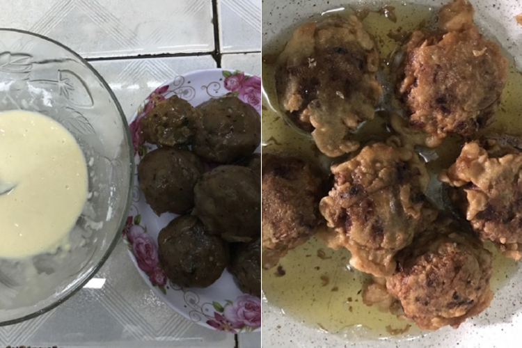 cách làm chả cá thác lác bọc khoai lang 5