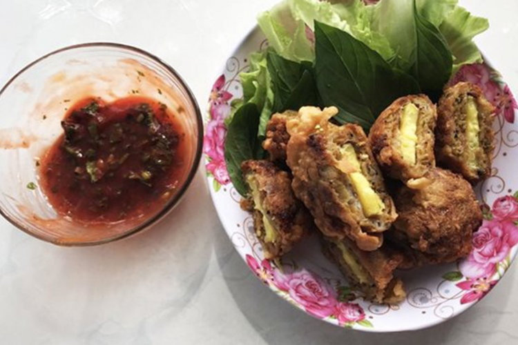 cách làm chả cá thác lác bọc khoai lang 6