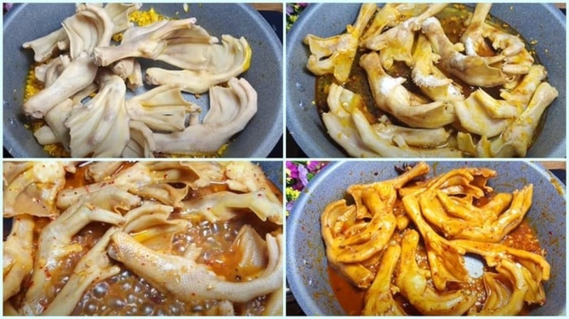 cách làm chân vịt cay Tứ Xuyên 5