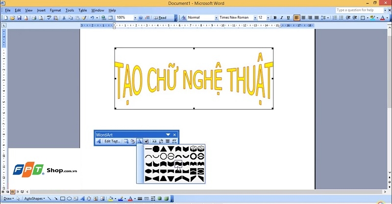 Cách làm chữ uốn lượn trong Word ảnh 5
