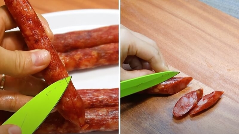 cách làm cơm chiên lạp xưởng (hình 2)