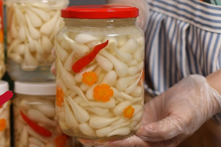 cách làm củ kiệu chua ngọt 1