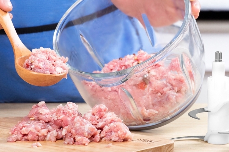 cách làm đậu nhồi thịt bằng nồi chiên không dầu 2