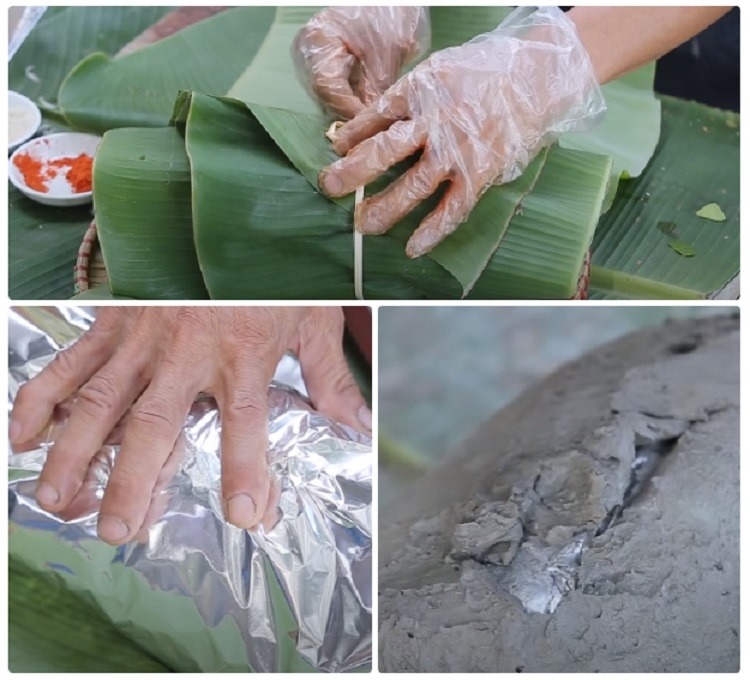 cách làm gà nướng đất sét 7