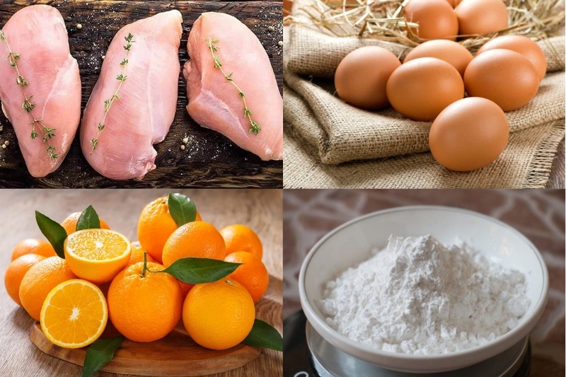 Cách làm gà sốt cam Cuisien 1