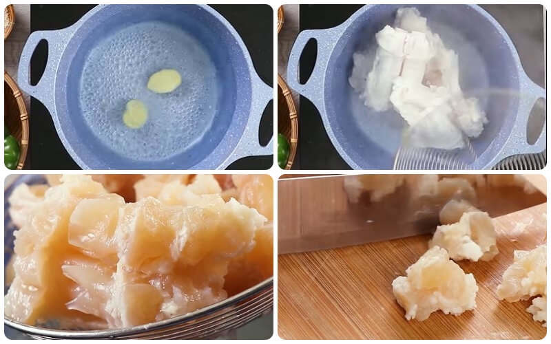 Cách làm gân bò trộn cóc non 3