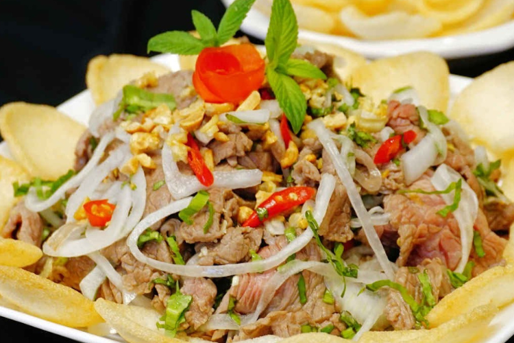 Cách làm gỏi bê thui (ảnh 6)