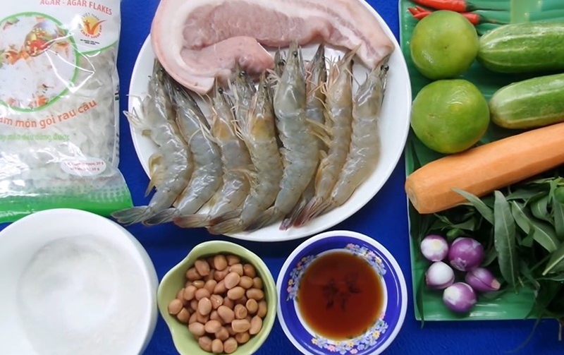 gỏi rau câu tôm thịt (hình 1)