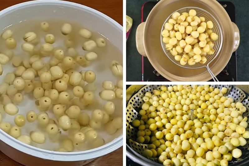 Cách làm hạt sen sấy ảnh 3