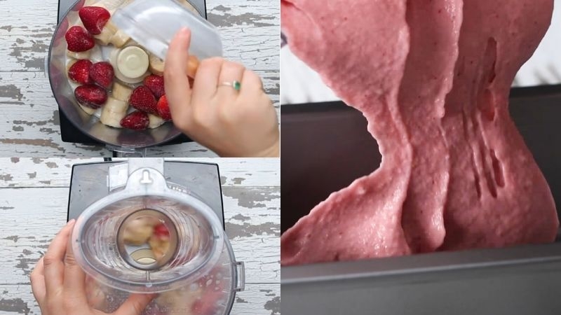 cách làm kem chuối sữa tươi 4