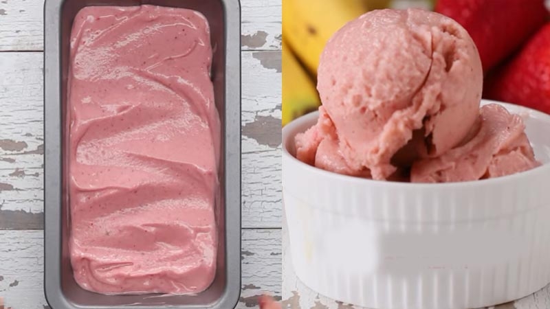 cách làm kem chuối sữa tươi 5