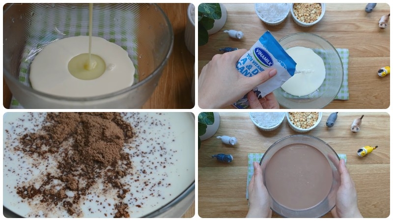 cách làm kem milo