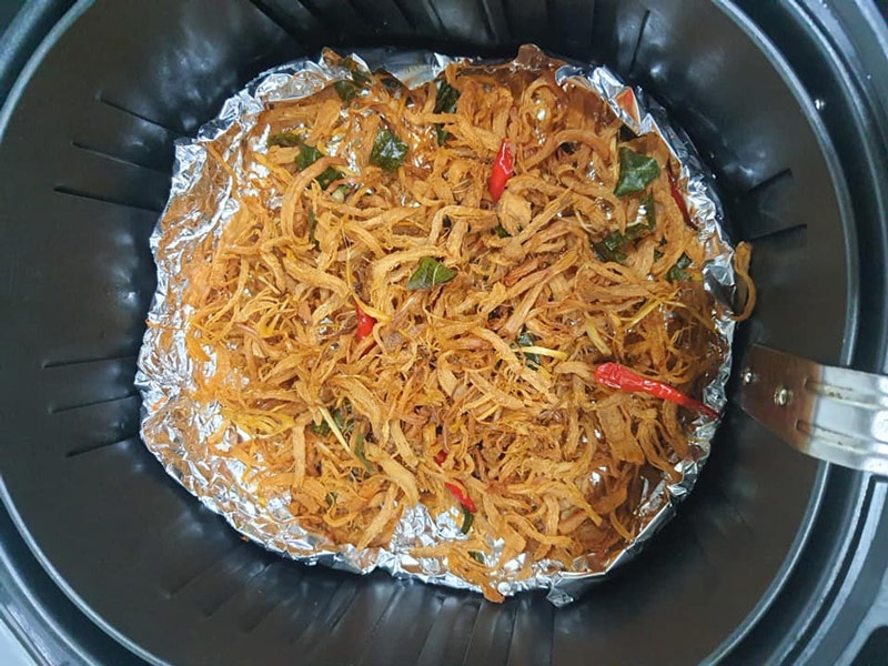 say kho ga la chanh bang noi chien khong dau
