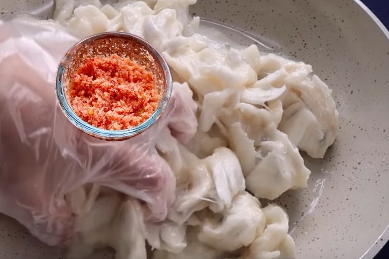 Tẩm ướp gia vị mãng cầu