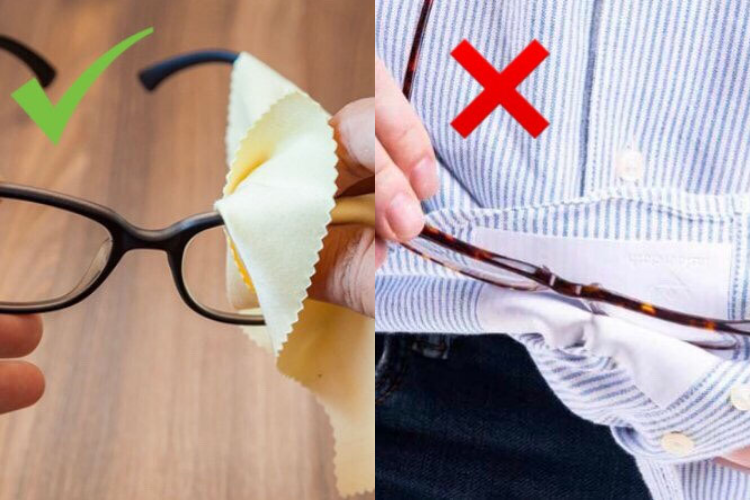 cách làm mờ vết xước trên mắt kính 2