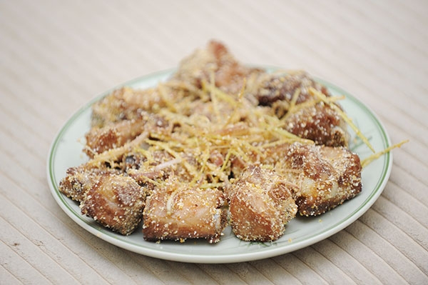cách làm món sườn non rang muối 6