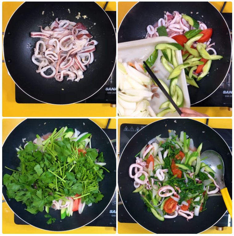 cách làm mực xào thập cẩm - hình 3