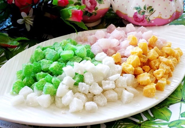 cách làm mứt dừa viên 1