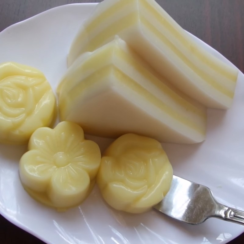 Cách làm rau câu sữa bắp 4