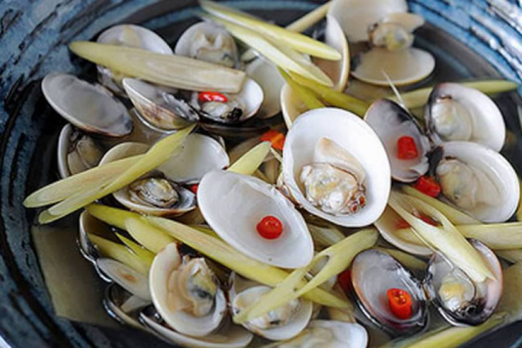 cách làm sạch ngao 5