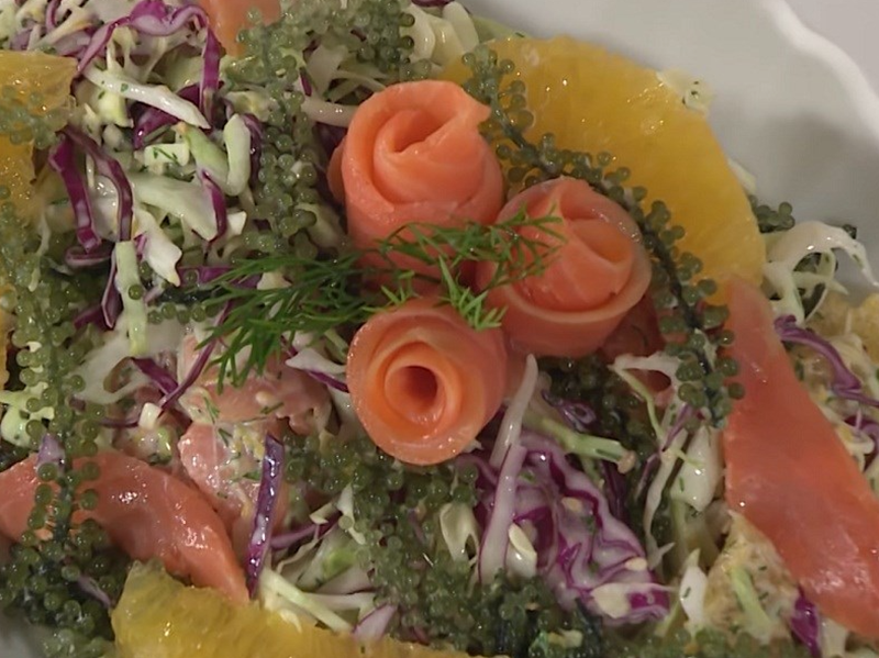 làm salad rong nho (hình 8)\