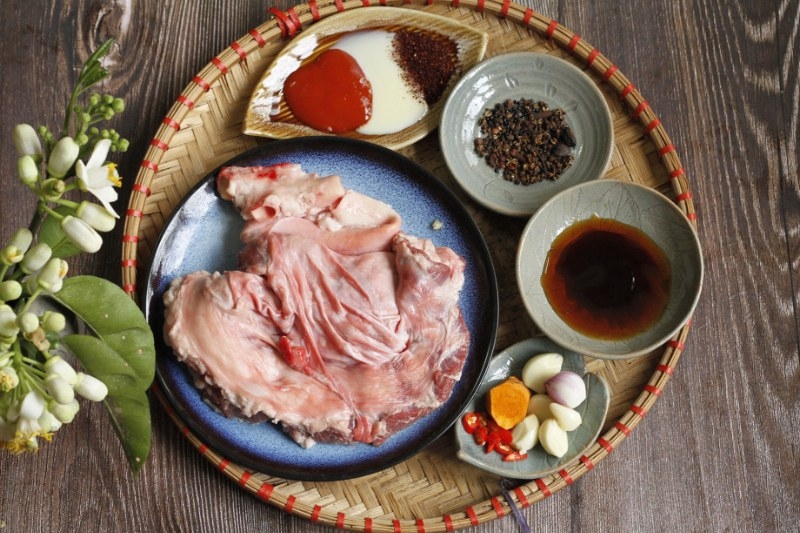 cách làm thịt dải lợn nướng 2