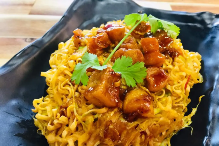 cách làm tóp mỡ thịt ba chỉ da giòn 7