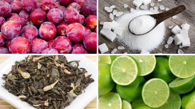 cách làm trà mận Hà Nội hình 1