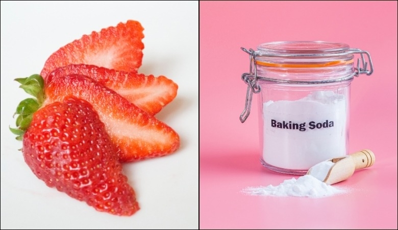 baking soda ket hop dau tay lam trang rang