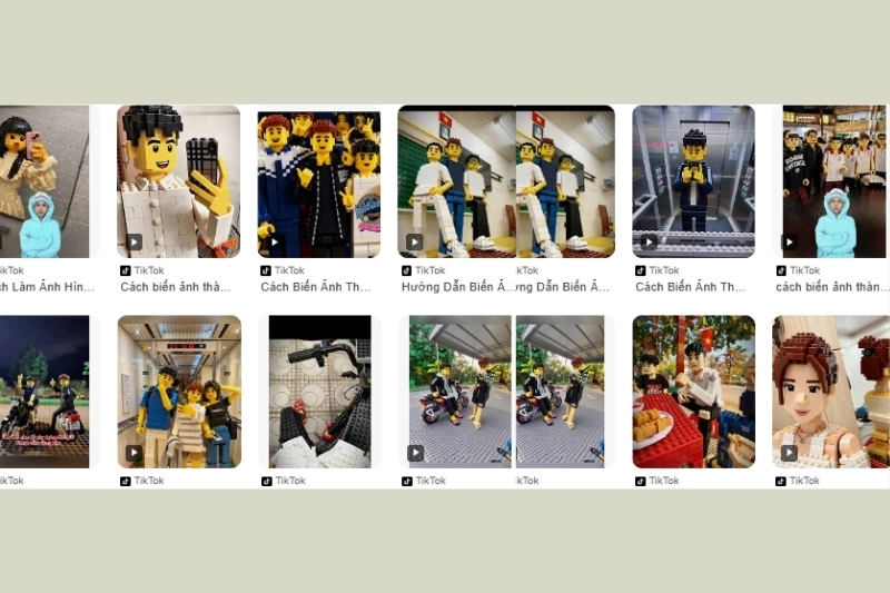 Cách làm trend ảnh lego trên TikTok 1
