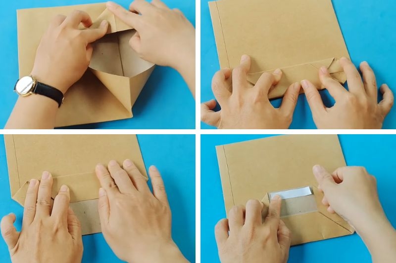 Cách gấp túi giấy ảnh 5