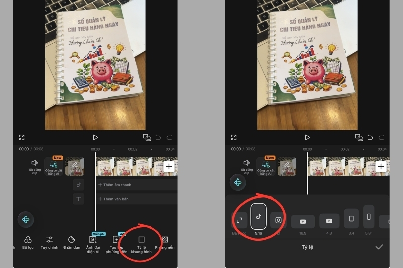 cách làm video dọc CapCut 2